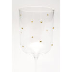 Pahar de vin alb Glam Dots Gold 22cm
