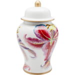 Bol decorativ Lillies roz Ø26cm