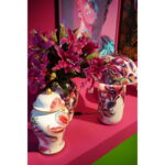 Bol decorativ Lillies roz Ø26cm