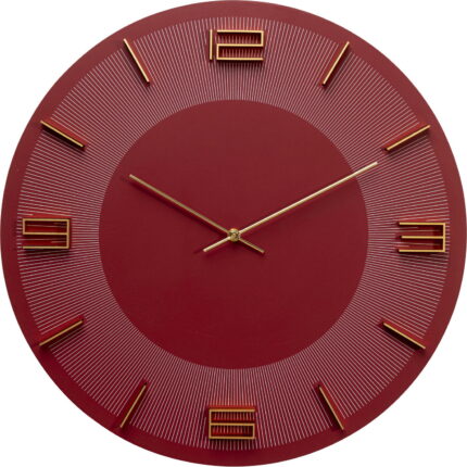 Ceas perete Leonardo Red/Gold Ø49cm
