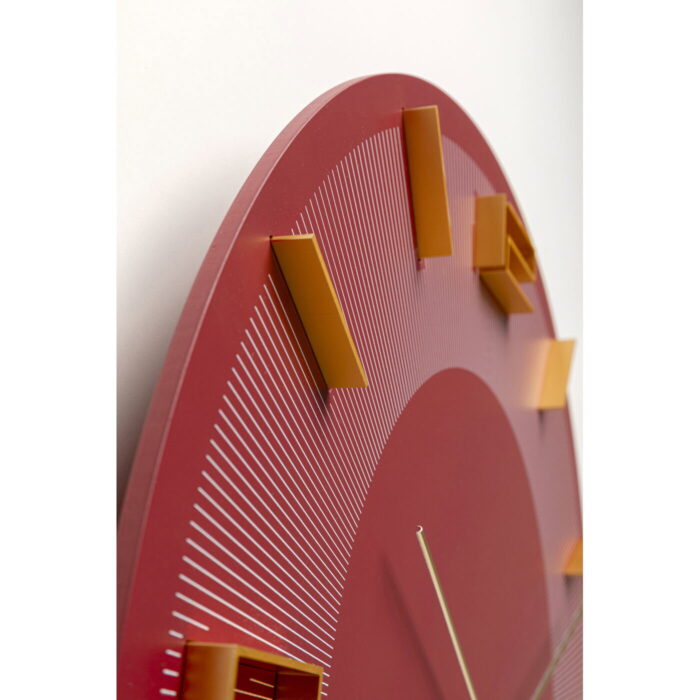 Ceas perete Leonardo Red/Gold Ø49cm