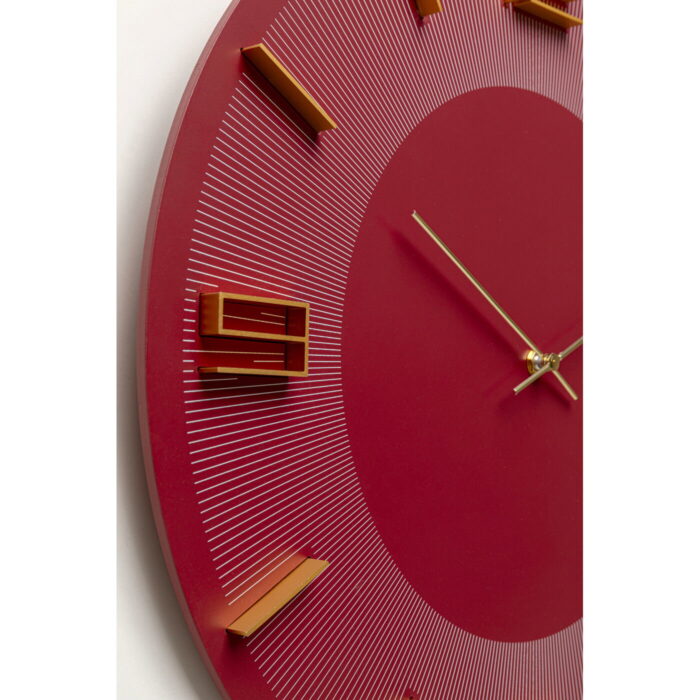 Ceas perete Leonardo Red/Gold Ø49cm