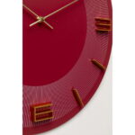 Ceas perete Leonardo Red/Gold Ø49cm