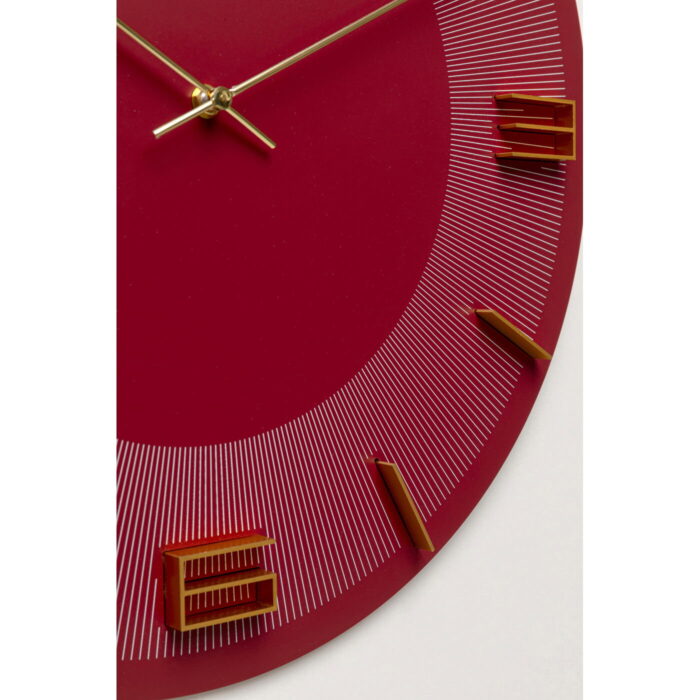 Ceas perete Leonardo Red/Gold Ø49cm
