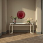 Ceas perete Leonardo Red/Gold Ø49cm