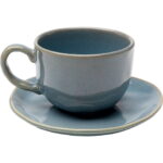 Ceasca cafea Organic Turquise (2/set )