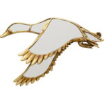 Decoratiune de perete Duck Oglinda 37x24 cm
