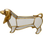 Decoratiune de perete Dog Oglinda 38x22 cm