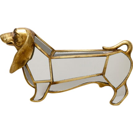Decoratiune de perete Dog Oglinda 38x22 cm