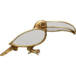 Decoratiune de perete Toucan Oglinda 43x17 cm