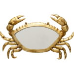 Decoratiune de perete Crab Oglinda 57x34 cm