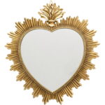 Decoratiune de perete Heart Oglinda 39x54 cm