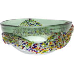 Bol decorativ cu cerc cu sclipici Ø27cm
