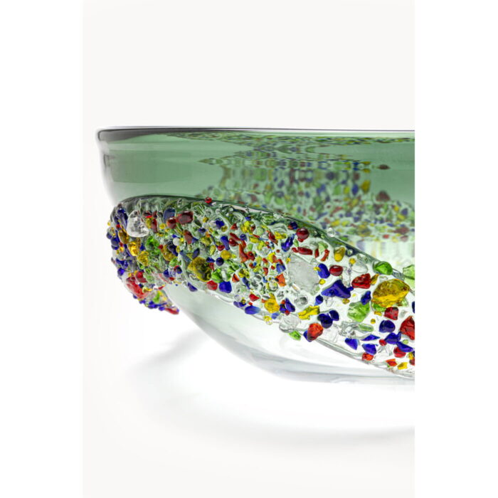 Bol decorativ cu cerc cu sclipici Ø27cm