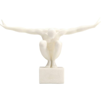 Obiect decorativ Athlet Alb 50 cm