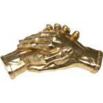 Obiect decorativ Shake Hands Auriu 25 cm