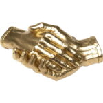 Obiect decorativ Shake Hands Auriu 25 cm