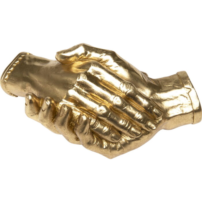Obiect decorativ Shake Hands Auriu 25 cm