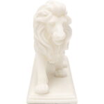 Figurina decorativa Lion Alb 31 cm