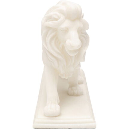 Figurina decorativa Lion Alb 31 cm