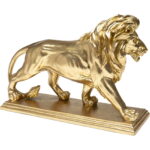 Figurina decorativa Lion Auriu 31 cm