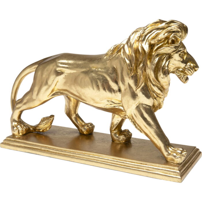 Figurina decorativa Lion Auriu 31 cm