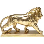 Figurina decorativa Lion Auriu 31 cm