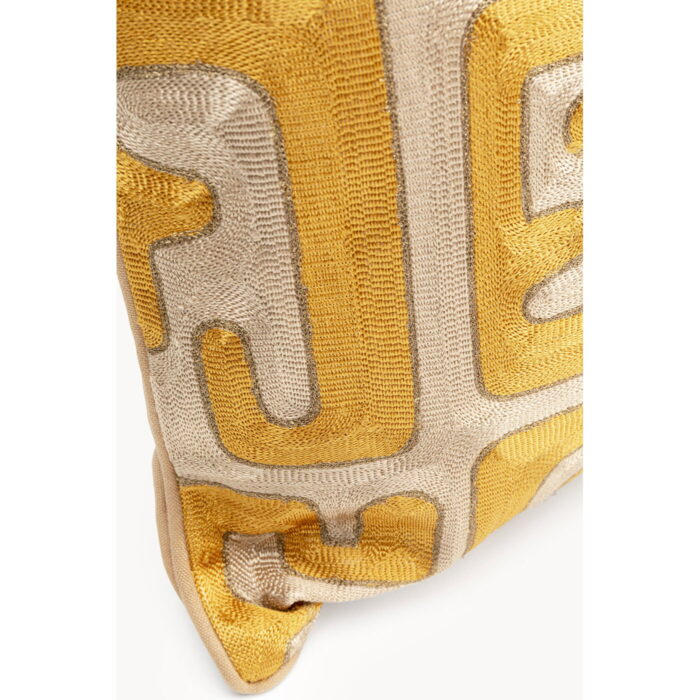 Pernuta decorativa Meander Auriu 50x50 cm