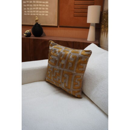 Pernuta decorativa Meander Auriu 50x50 cm