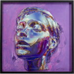 Tablou cu rama Face 90x90cm