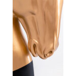 Figurină decorativă Horse Head auriu 180 cm