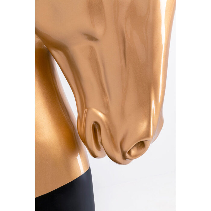 Figurină decorativă Horse Head auriu 180 cm