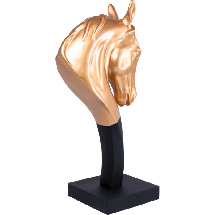 Figurină decorativă Horse Head auriu 180 cm