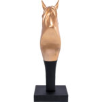 Figurină decorativă Horse Head auriu 180 cm