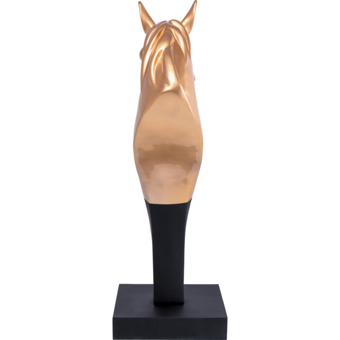 Figurină decorativă Horse Head auriu 180 cm