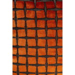 Pernă Jaqui pătrată portocalie 45x45cm