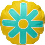 Pernă Icon Sun Turcoaz Ø50cm
