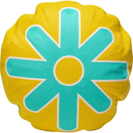 Pernă Icon Sun Turcoaz Ø50cm
