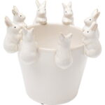 Vază Iepurași Drăguți 14cm
