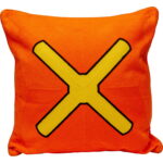 Pernă Icon Cross Portocalie Ø50cm