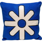 Pernă Icon Star Albastru Ø50cm