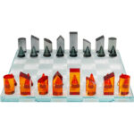 Obiect decor Crystal Sah 37x37cm