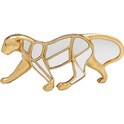 Figurină Deco Leopard Oglindă 17cm