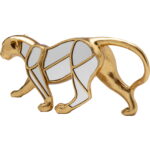 Figurină Deco Leopard Oglindă 17cm