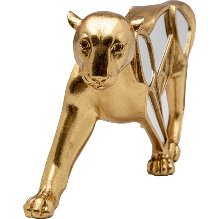 Figurină Deco Leopard Oglindă 17cm