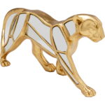 Figurină Deco Leopard Oglindă 17cm