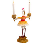 Suport lumânare Flamingo Royal 45cm