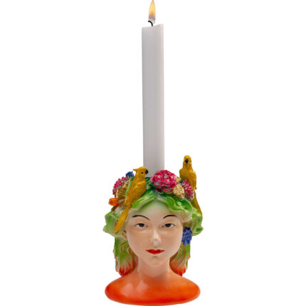 Suport lumânare Parrot Lady 15cm