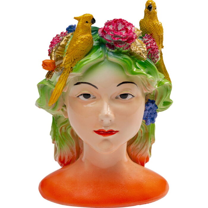 Suport lumânare Parrot Lady 15cm