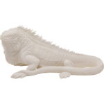Obiect Deco Iguana Alb 82cm